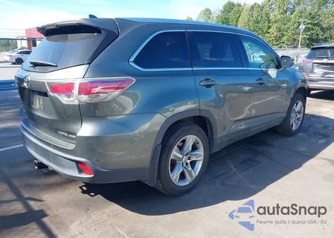 2014 Toyota Highlander Limited V6 z USA, uszkodzony, nr VIN 5TDDKRFH8ES058021